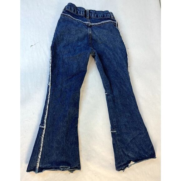 Vintage Embroidered My Michelle Jeans Bell Bottom 70s 80s 90s - Girls Size 7 - Picture 3 of 13